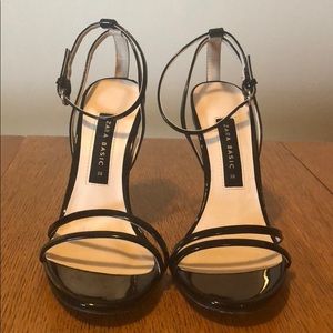 Zara strappy black heels